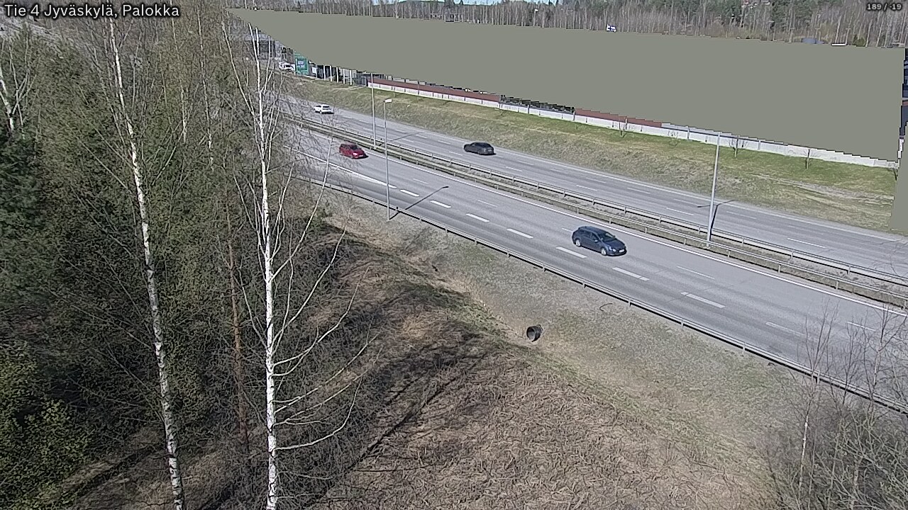Weather Camera Image Väg 4 Jyväskylä, Palokka, Jyväskylä, Keski-Suomi