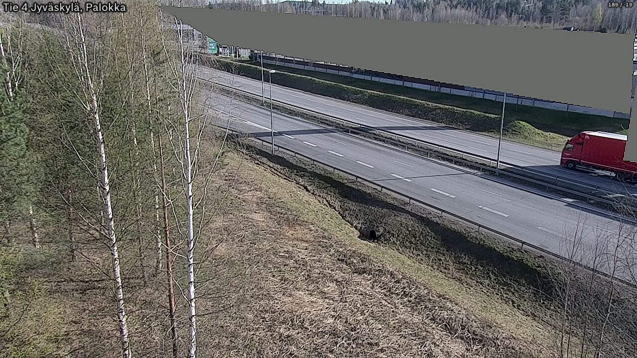 Weather Camera Image Väg 4 Jyväskylä, Palokka, Jyväskylä, Keski-Suomi