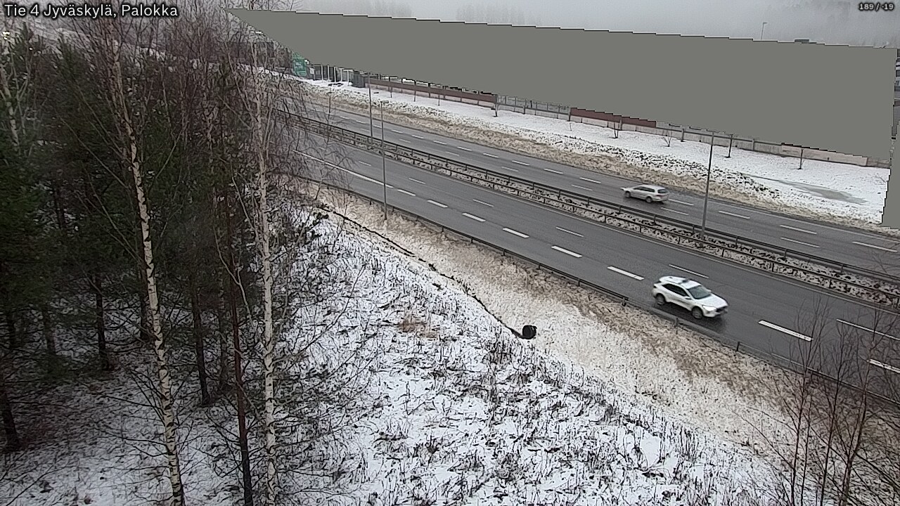 Weather Camera Image Väg 4 Jyväskylä, Palokka, Jyväskylä, Keski-Suomi