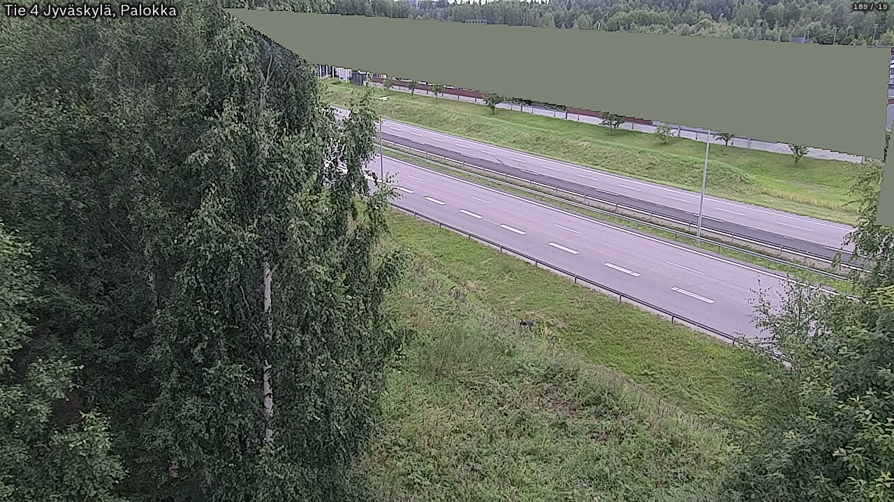 Weather Camera Image Väg 4 Jyväskylä, Palokka, Jyväskylä, Keski-Suomi