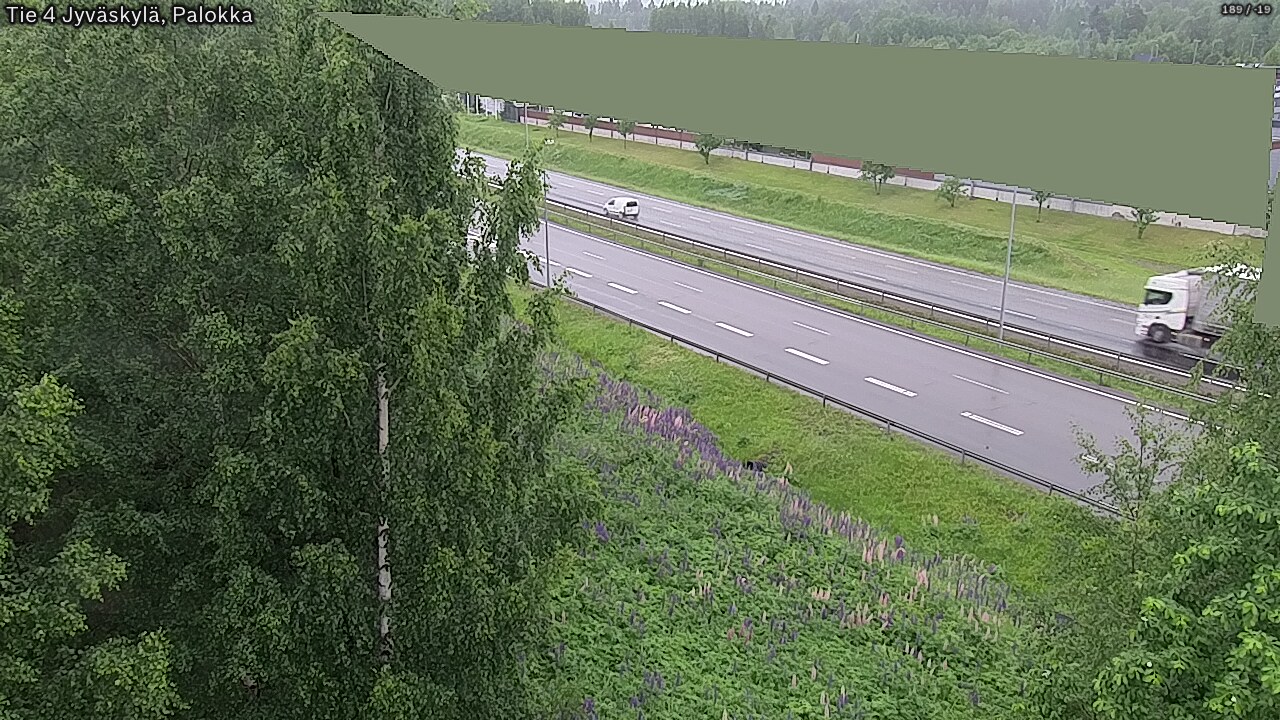 Weather Camera Image Väg 4 Jyväskylä, Palokka, Jyväskylä, Keski-Suomi