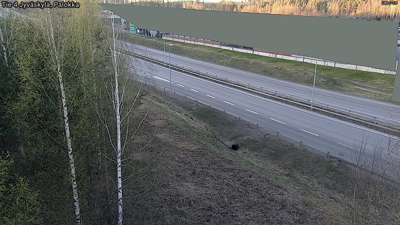 Weather Camera Image Väg 4 Jyväskylä, Palokka, Jyväskylä, Keski-Suomi