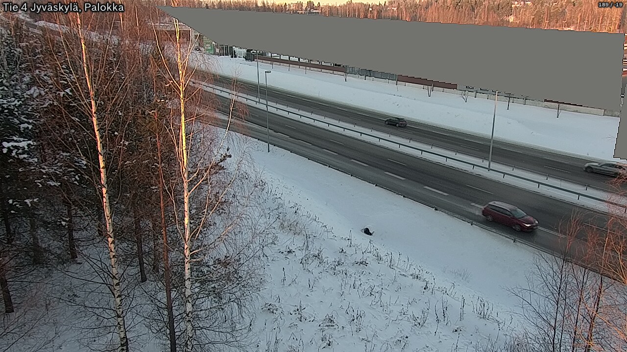 Weather Camera Image Väg 4 Jyväskylä, Palokka, Jyväskylä, Keski-Suomi