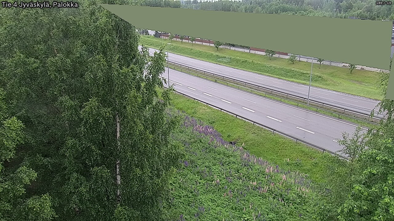 Weather Camera Image Väg 4 Jyväskylä, Palokka, Jyväskylä, Keski-Suomi