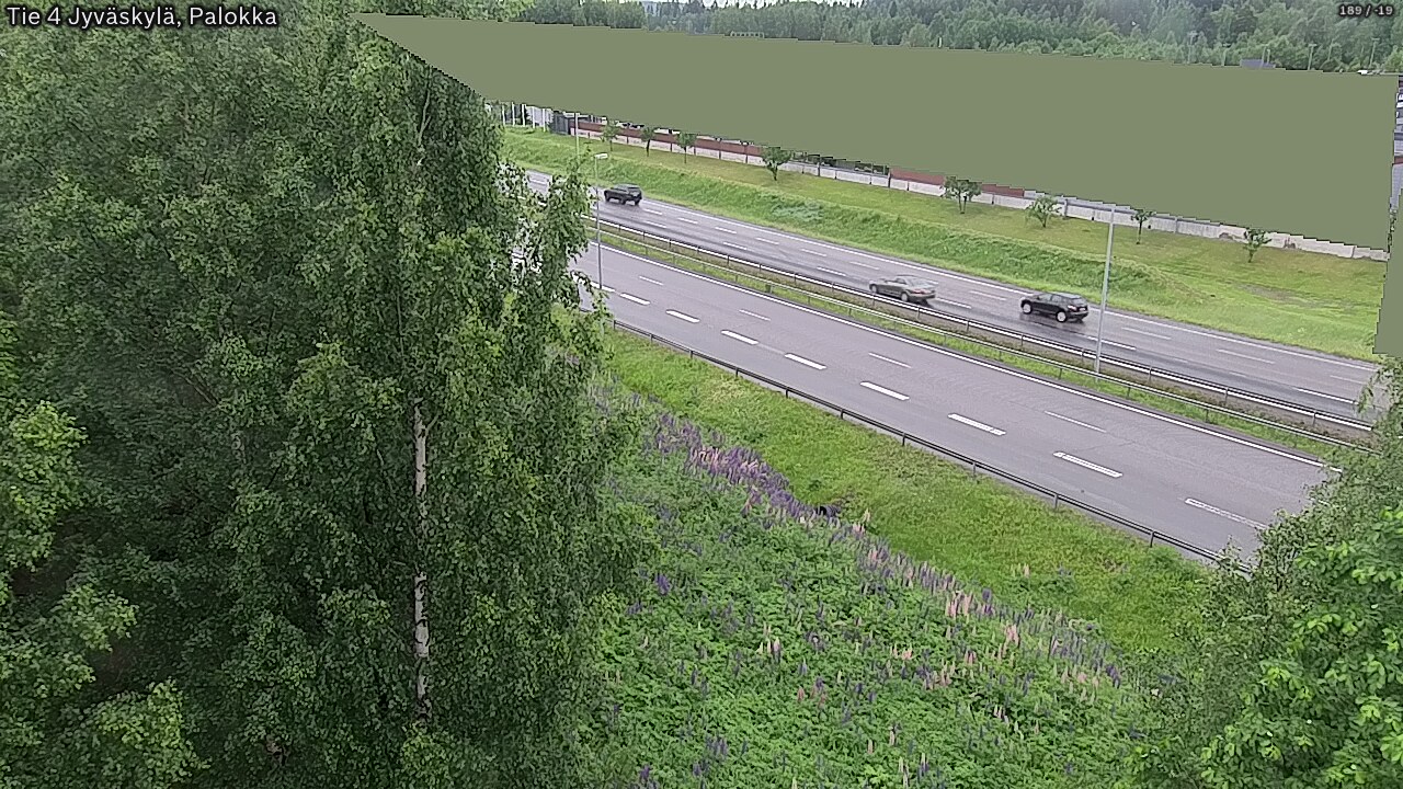 Weather Camera Image Väg 4 Jyväskylä, Palokka, Jyväskylä, Keski-Suomi