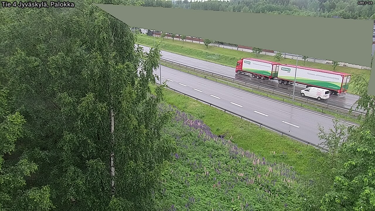Weather Camera Image Väg 4 Jyväskylä, Palokka, Jyväskylä, Keski-Suomi
