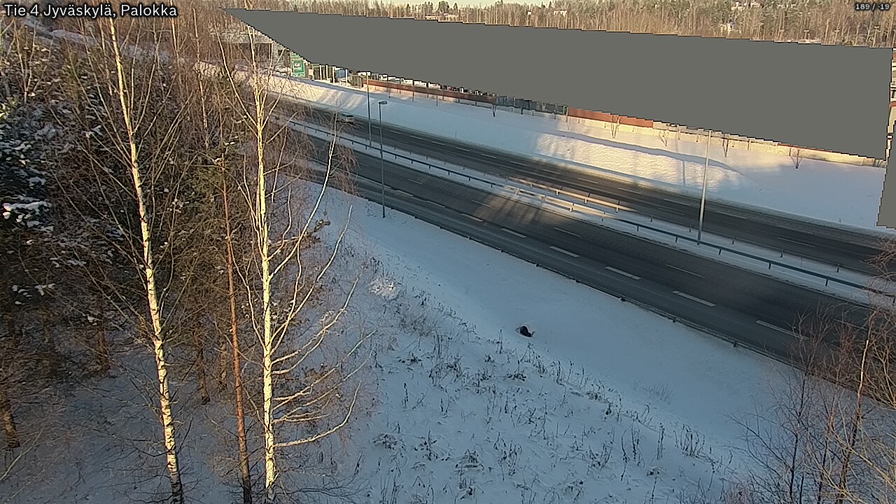 Weather Camera Image Väg 4 Jyväskylä, Palokka, Jyväskylä, Keski-Suomi