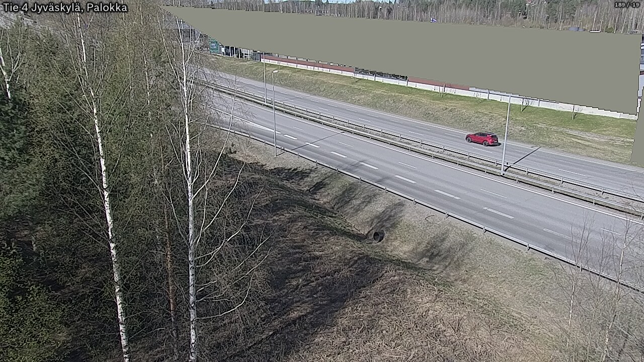 Weather Camera Image Väg 4 Jyväskylä, Palokka, Jyväskylä, Keski-Suomi