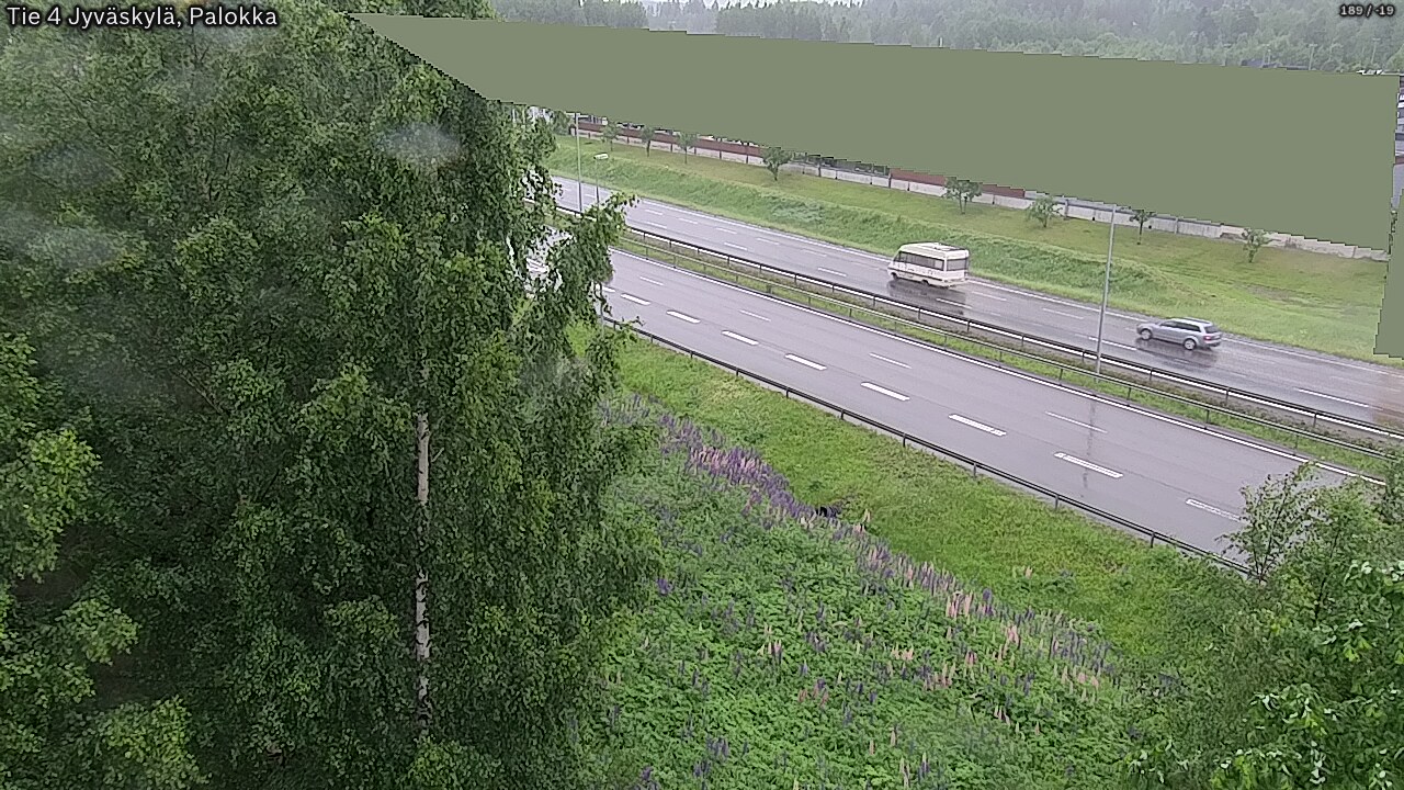 Weather Camera Image Väg 4 Jyväskylä, Palokka, Jyväskylä, Keski-Suomi
