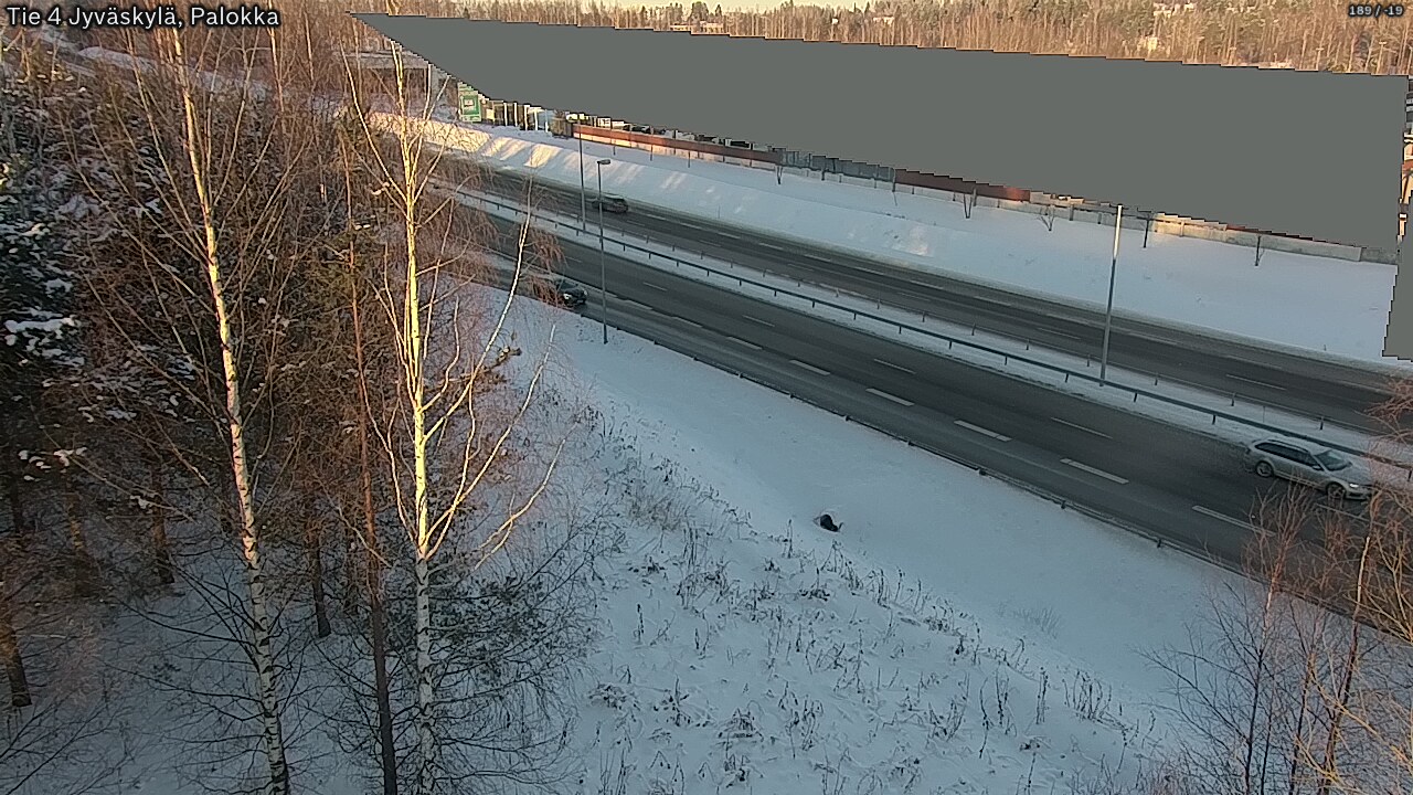 Weather Camera Image Väg 4 Jyväskylä, Palokka, Jyväskylä, Keski-Suomi