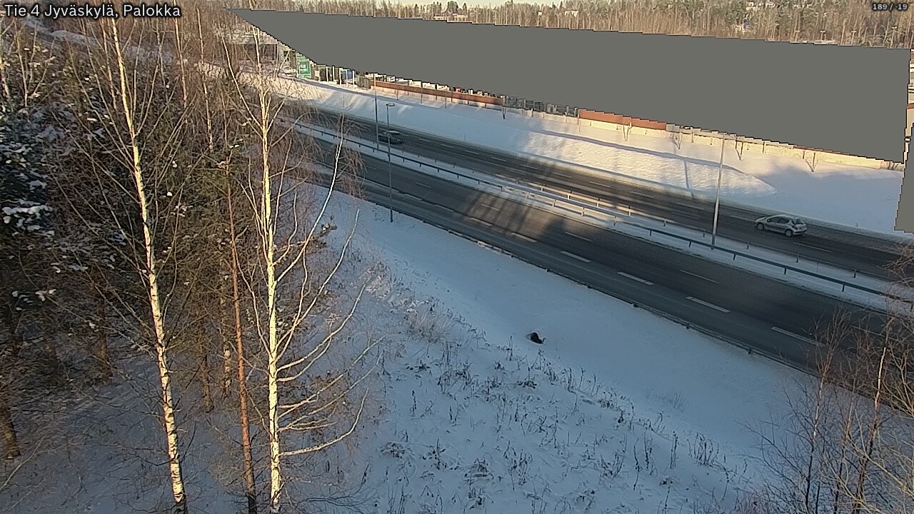 Weather Camera Image Väg 4 Jyväskylä, Palokka, Jyväskylä, Keski-Suomi