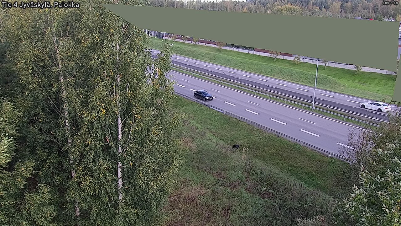 Weather Camera Image Road 4 Jyväskylä, Palokka, Jyväskylä, Keski-Suomi