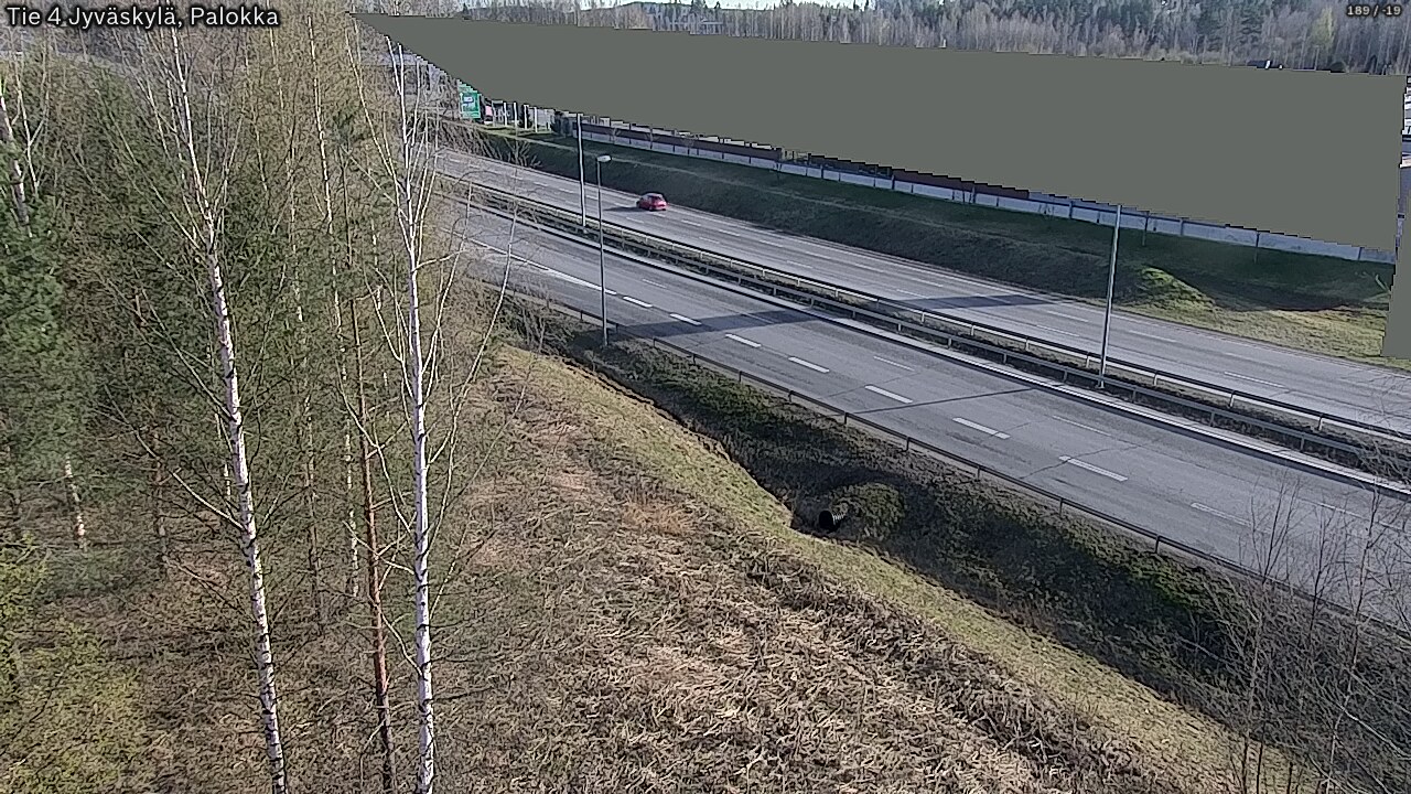 Weather Camera Image Väg 4 Jyväskylä, Palokka, Jyväskylä, Keski-Suomi