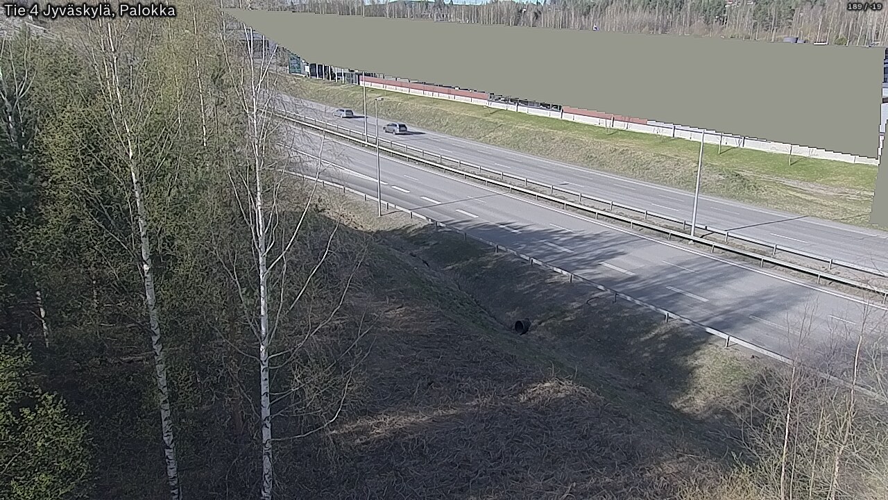 Weather Camera Image Väg 4 Jyväskylä, Palokka, Jyväskylä, Keski-Suomi