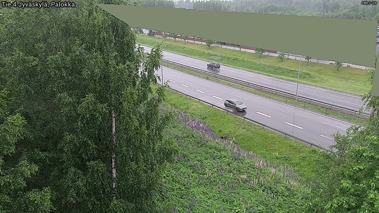 Weather Camera Image Väg 4 Jyväskylä, Palokka, Jyväskylä, Keski-Suomi