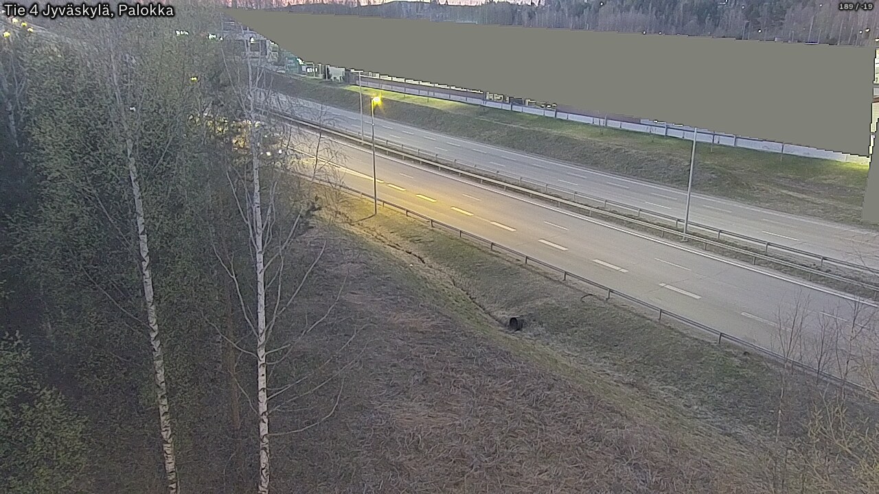 Weather Camera Image Väg 4 Jyväskylä, Palokka, Jyväskylä, Keski-Suomi