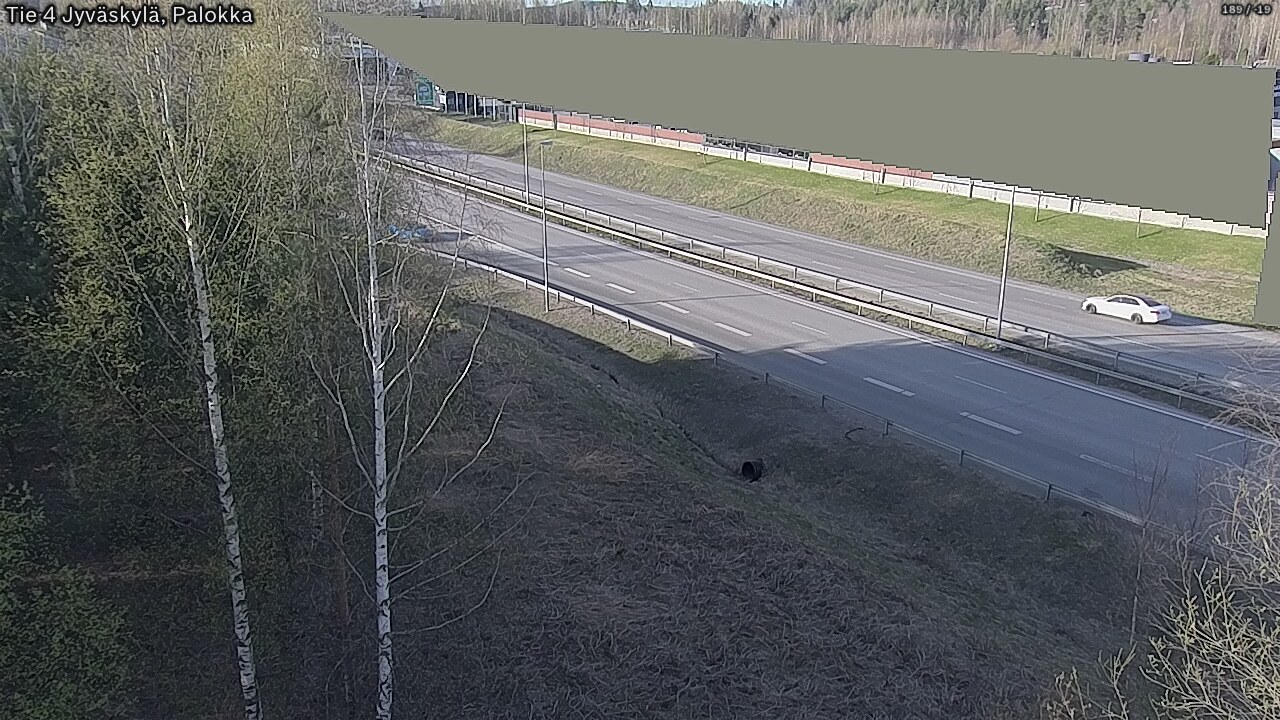 Weather Camera Image Väg 4 Jyväskylä, Palokka, Jyväskylä, Keski-Suomi