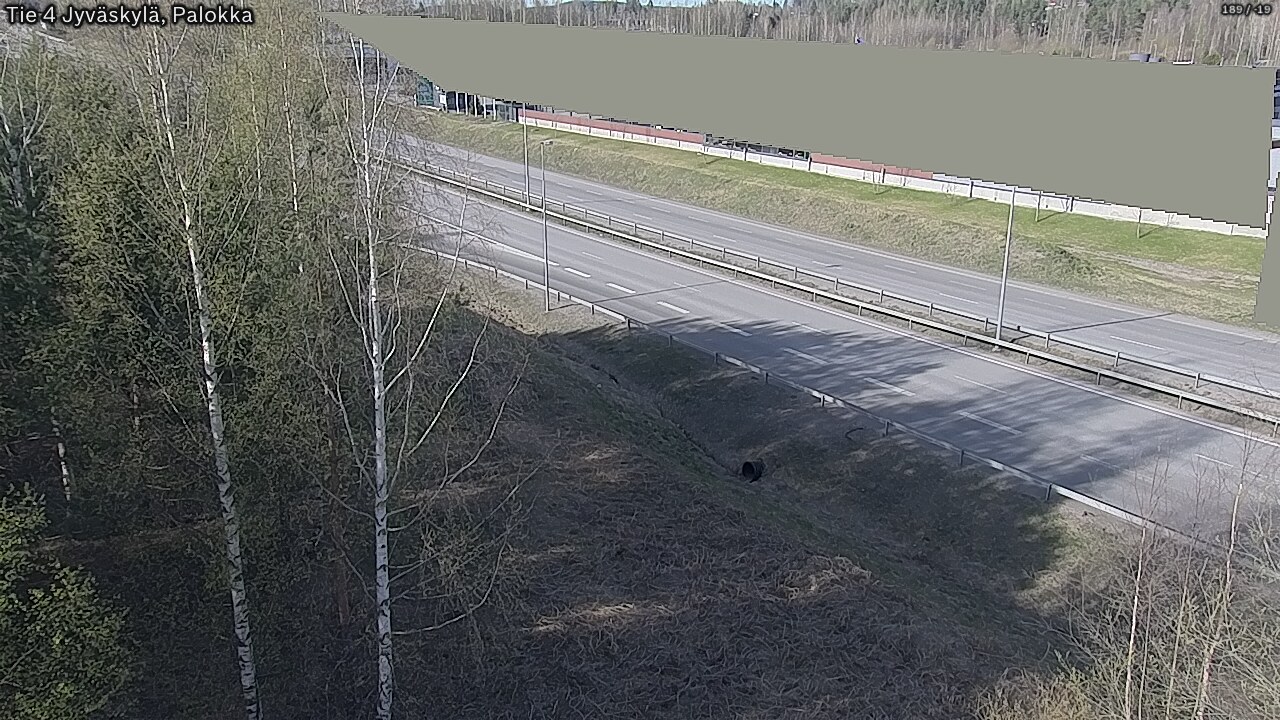 Weather Camera Image Väg 4 Jyväskylä, Palokka, Jyväskylä, Keski-Suomi