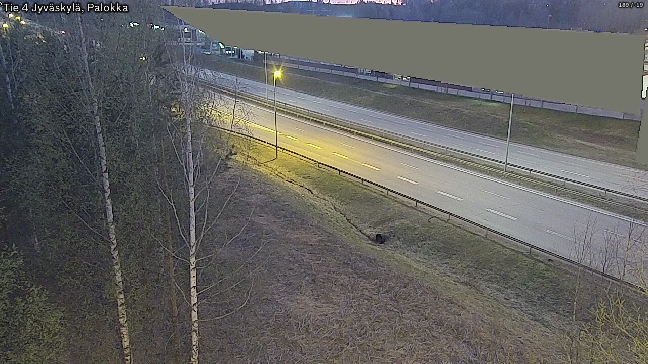 Weather Camera Image Väg 4 Jyväskylä, Palokka, Jyväskylä, Keski-Suomi
