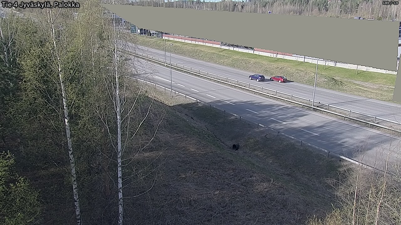Weather Camera Image Väg 4 Jyväskylä, Palokka, Jyväskylä, Keski-Suomi