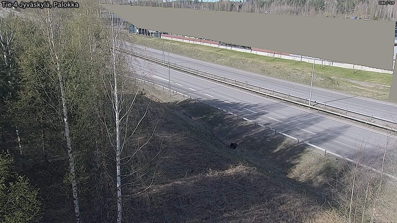 Weather Camera Image Väg 4 Jyväskylä, Palokka, Jyväskylä, Keski-Suomi