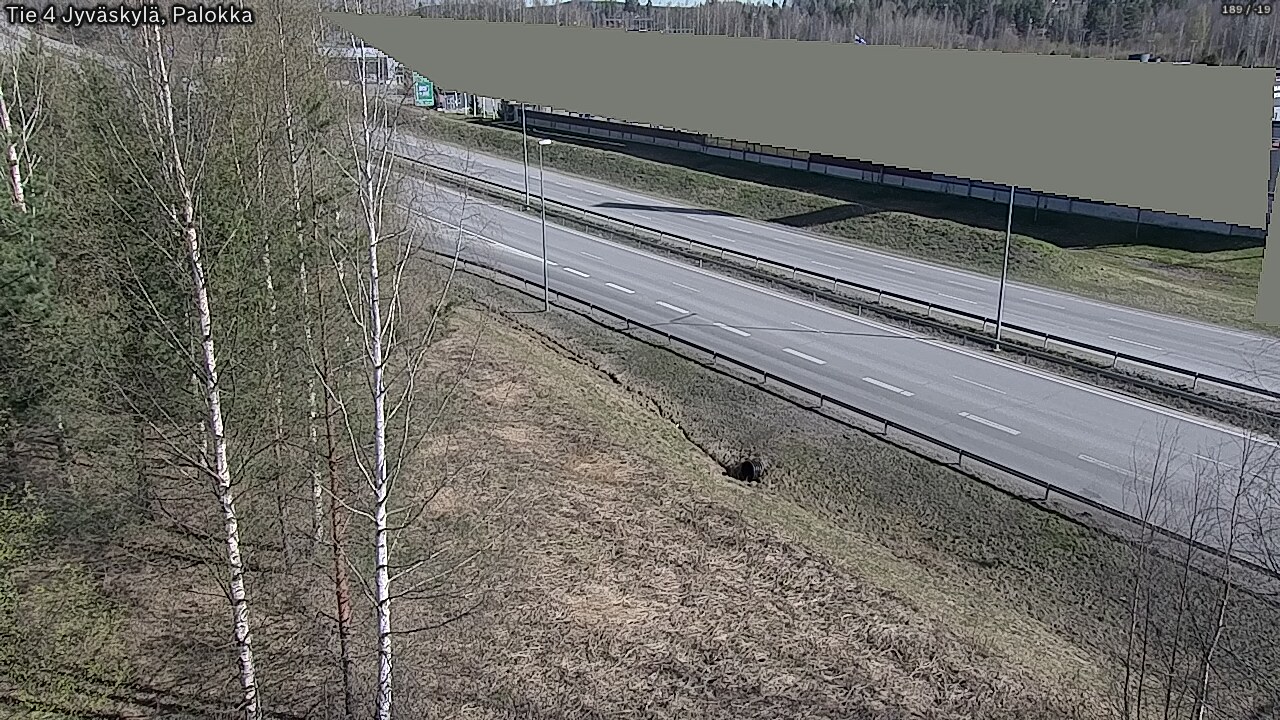 Weather Camera Image Väg 4 Jyväskylä, Palokka, Jyväskylä, Keski-Suomi