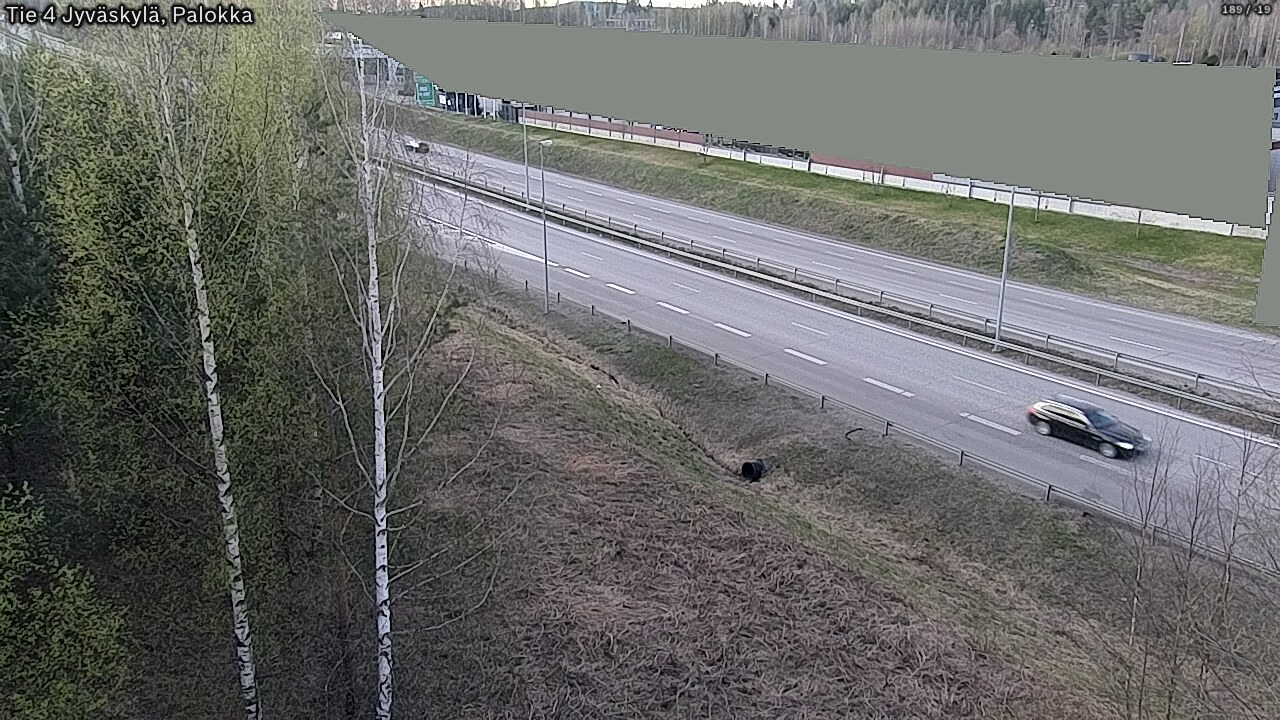 Weather Camera Image Väg 4 Jyväskylä, Palokka, Jyväskylä, Keski-Suomi