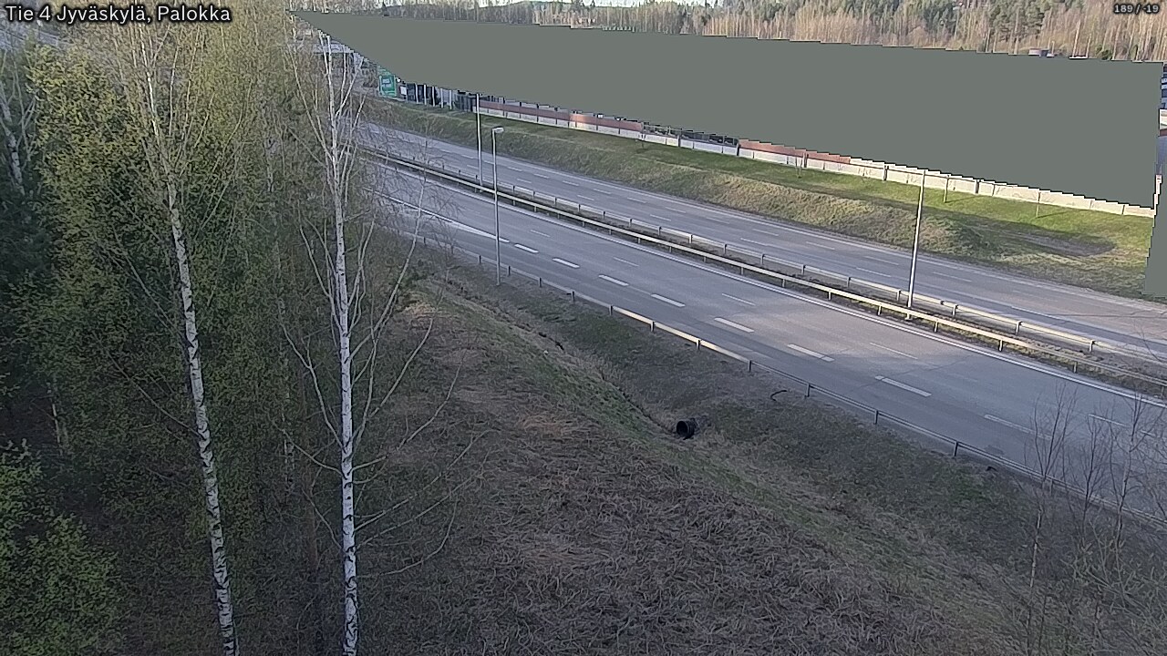 Weather Camera Image Väg 4 Jyväskylä, Palokka, Jyväskylä, Keski-Suomi