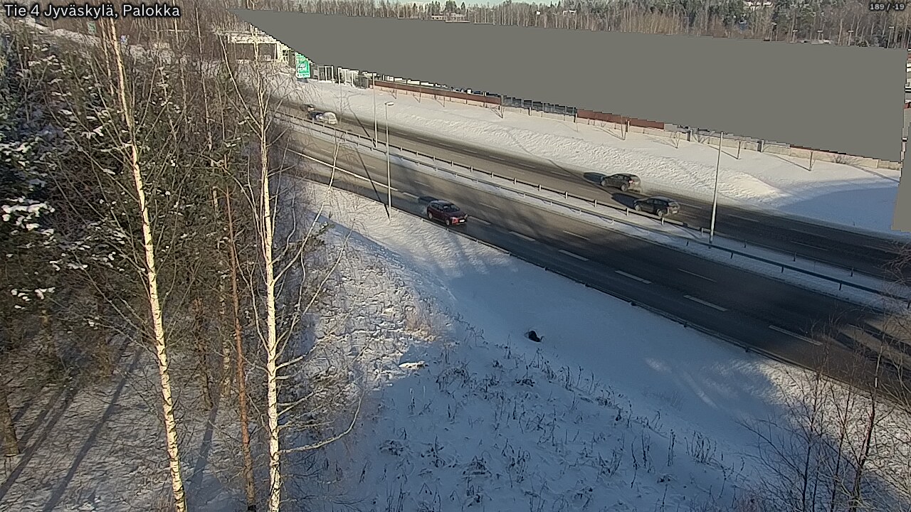 Weather Camera Image Väg 4 Jyväskylä, Palokka, Jyväskylä, Keski-Suomi