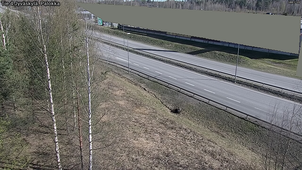 Weather Camera Image Väg 4 Jyväskylä, Palokka, Jyväskylä, Keski-Suomi