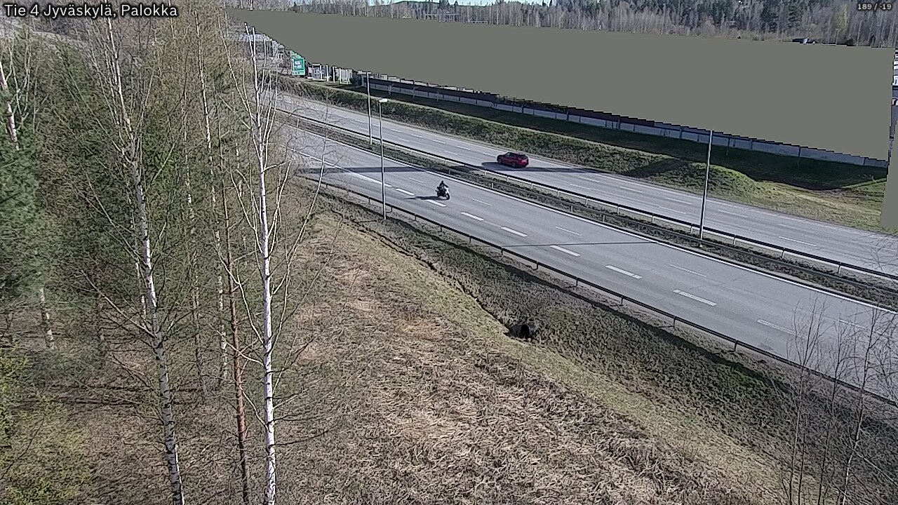 Weather Camera Image Väg 4 Jyväskylä, Palokka, Jyväskylä, Keski-Suomi