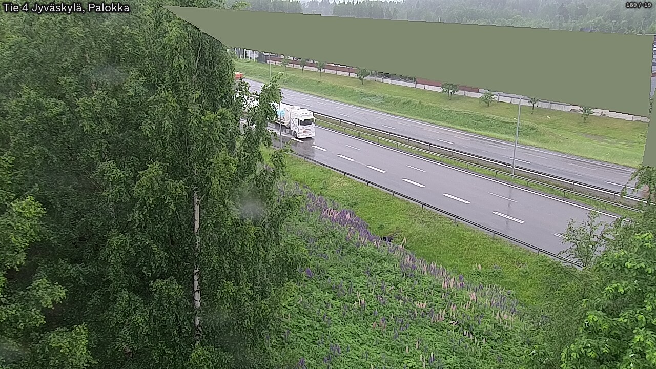Weather Camera Image Väg 4 Jyväskylä, Palokka, Jyväskylä, Keski-Suomi
