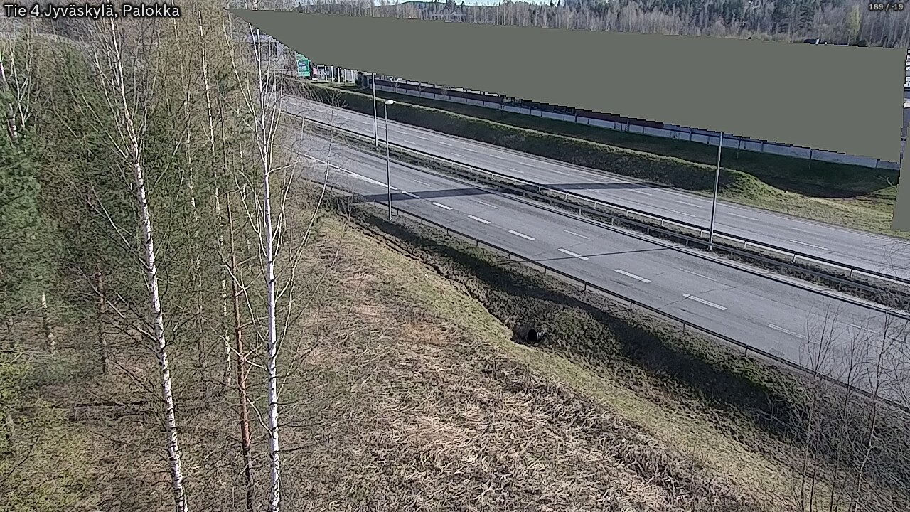 Weather Camera Image Väg 4 Jyväskylä, Palokka, Jyväskylä, Keski-Suomi