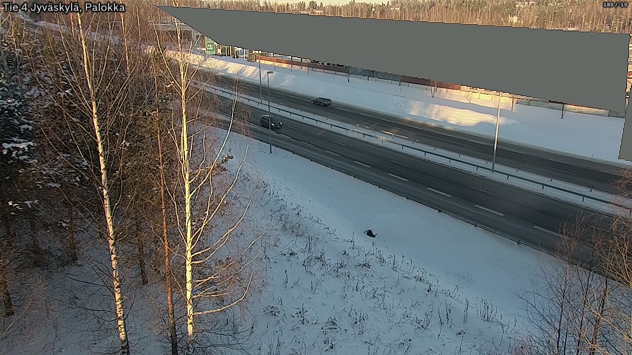 Weather Camera Image Väg 4 Jyväskylä, Palokka, Jyväskylä, Keski-Suomi