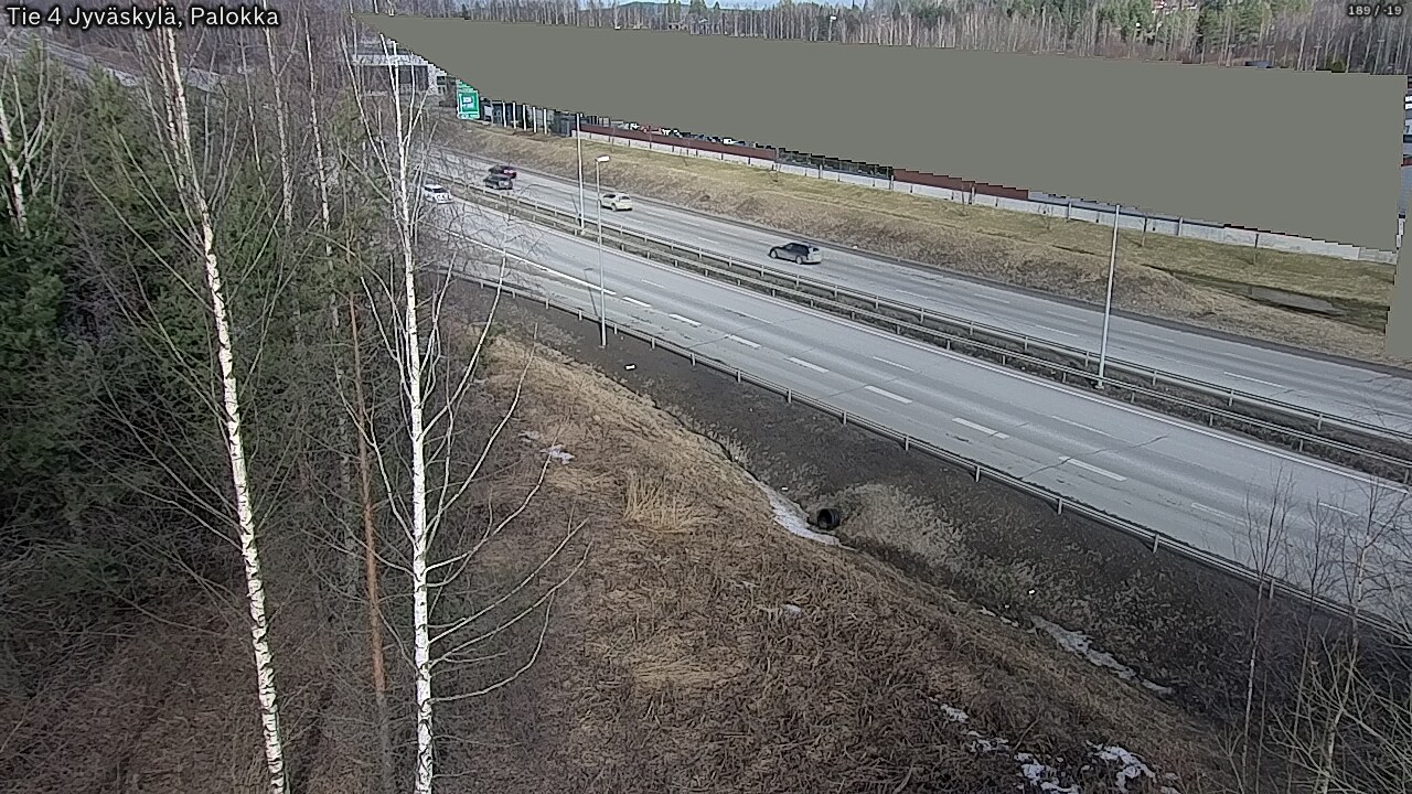 Weather Camera Image Väg 4 Jyväskylä, Palokka, Jyväskylä, Keski-Suomi