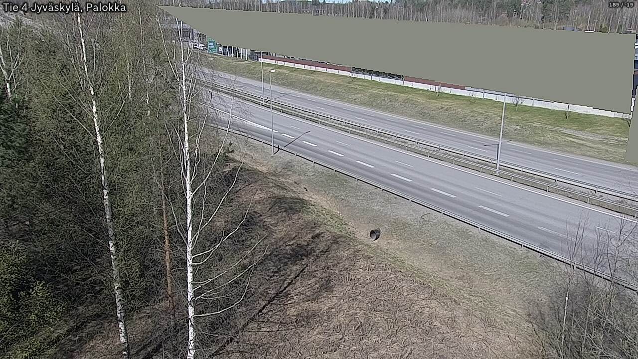 Weather Camera Image Väg 4 Jyväskylä, Palokka, Jyväskylä, Keski-Suomi