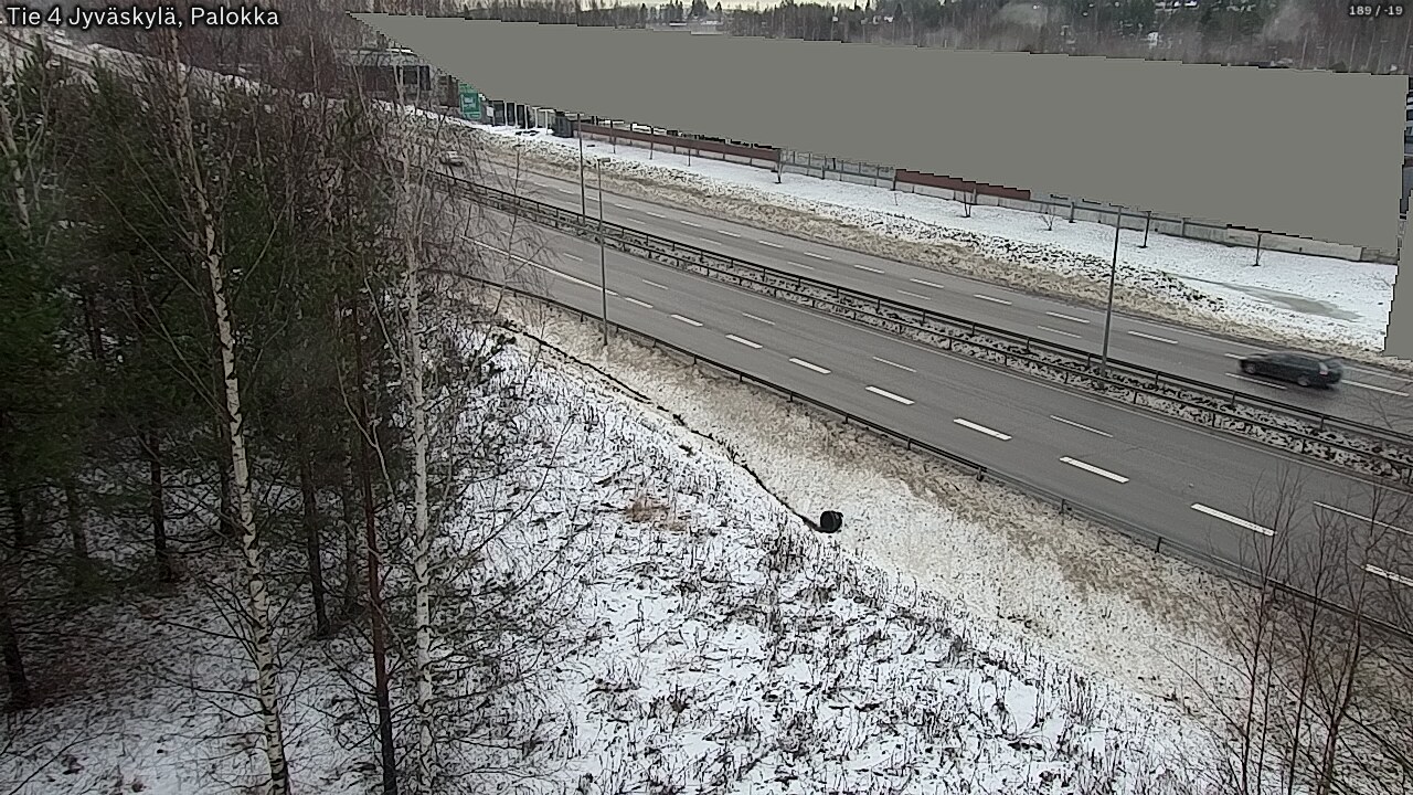 Weather Camera Image Väg 4 Jyväskylä, Palokka, Jyväskylä, Keski-Suomi