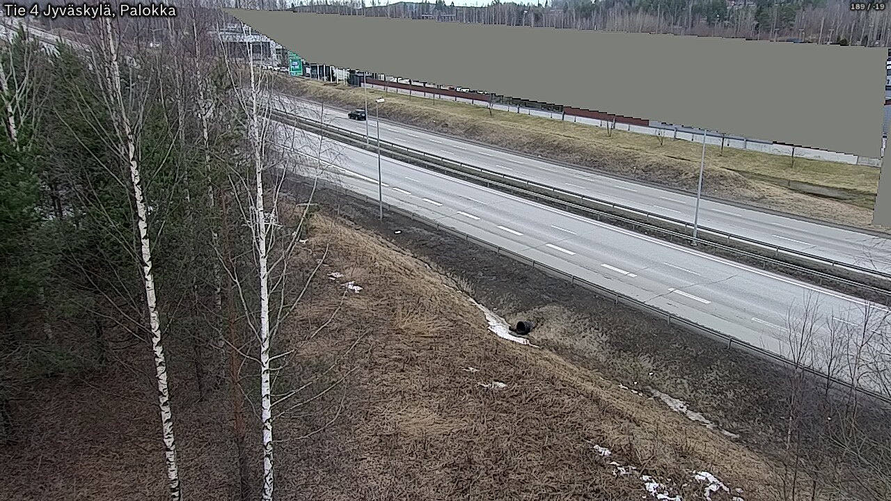 Weather Camera Image Väg 4 Jyväskylä, Palokka, Jyväskylä, Keski-Suomi