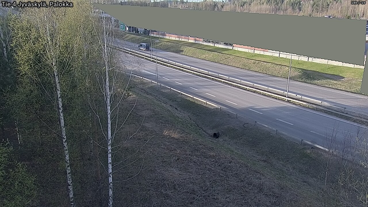 Weather Camera Image Väg 4 Jyväskylä, Palokka, Jyväskylä, Keski-Suomi