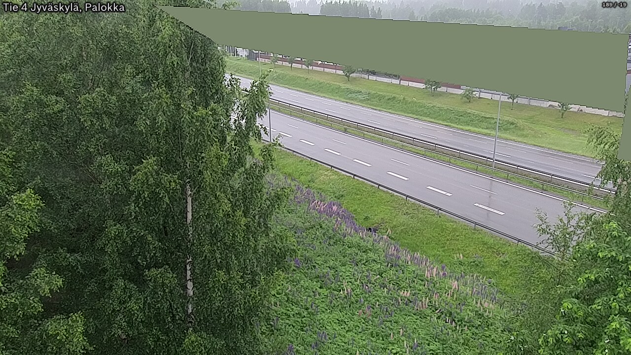Weather Camera Image Väg 4 Jyväskylä, Palokka, Jyväskylä, Keski-Suomi