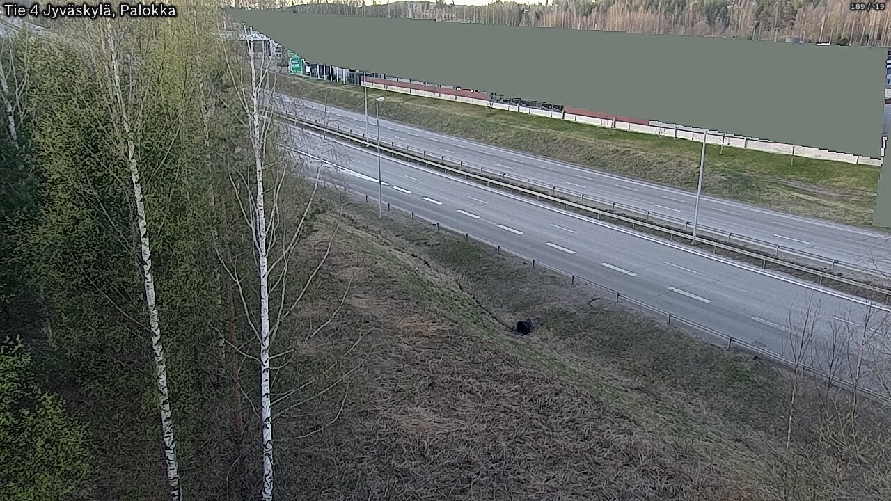 Weather Camera Image Väg 4 Jyväskylä, Palokka, Jyväskylä, Keski-Suomi