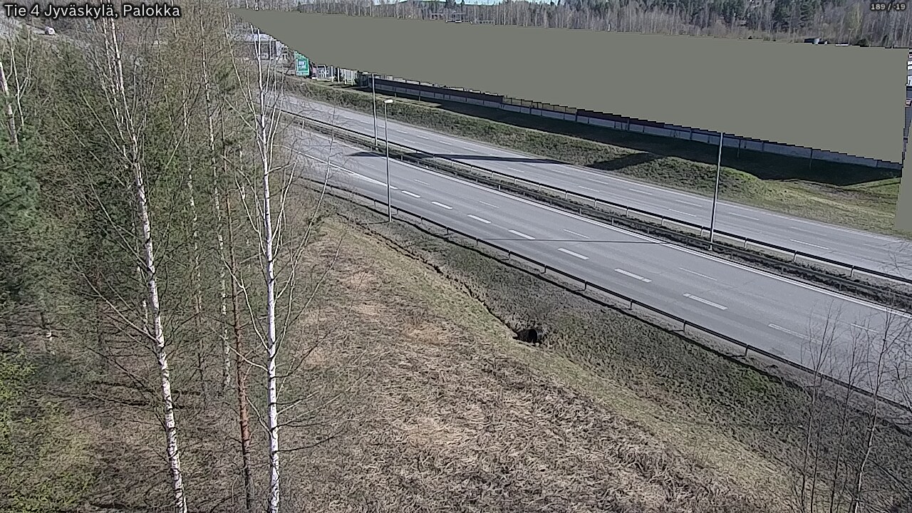 Weather Camera Image Väg 4 Jyväskylä, Palokka, Jyväskylä, Keski-Suomi