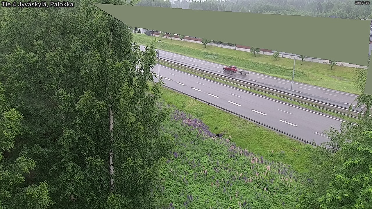 Weather Camera Image Väg 4 Jyväskylä, Palokka, Jyväskylä, Keski-Suomi