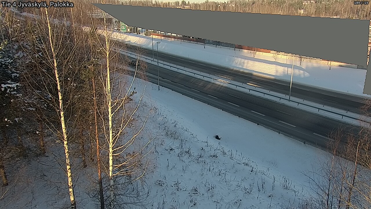 Weather Camera Image Väg 4 Jyväskylä, Palokka, Jyväskylä, Keski-Suomi