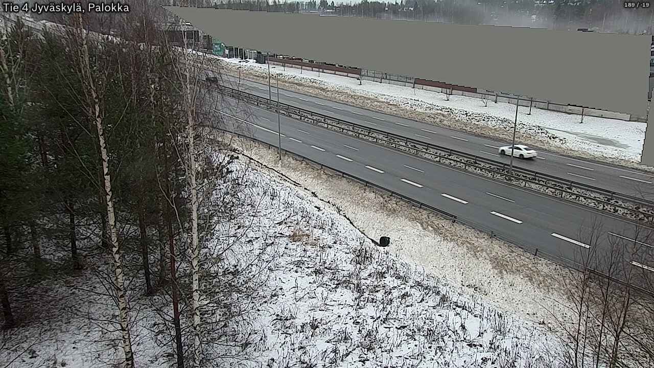Weather Camera Image Väg 4 Jyväskylä, Palokka, Jyväskylä, Keski-Suomi