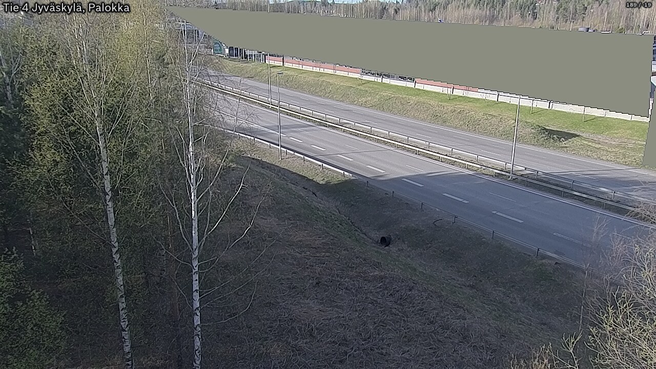 Weather Camera Image Väg 4 Jyväskylä, Palokka, Jyväskylä, Keski-Suomi