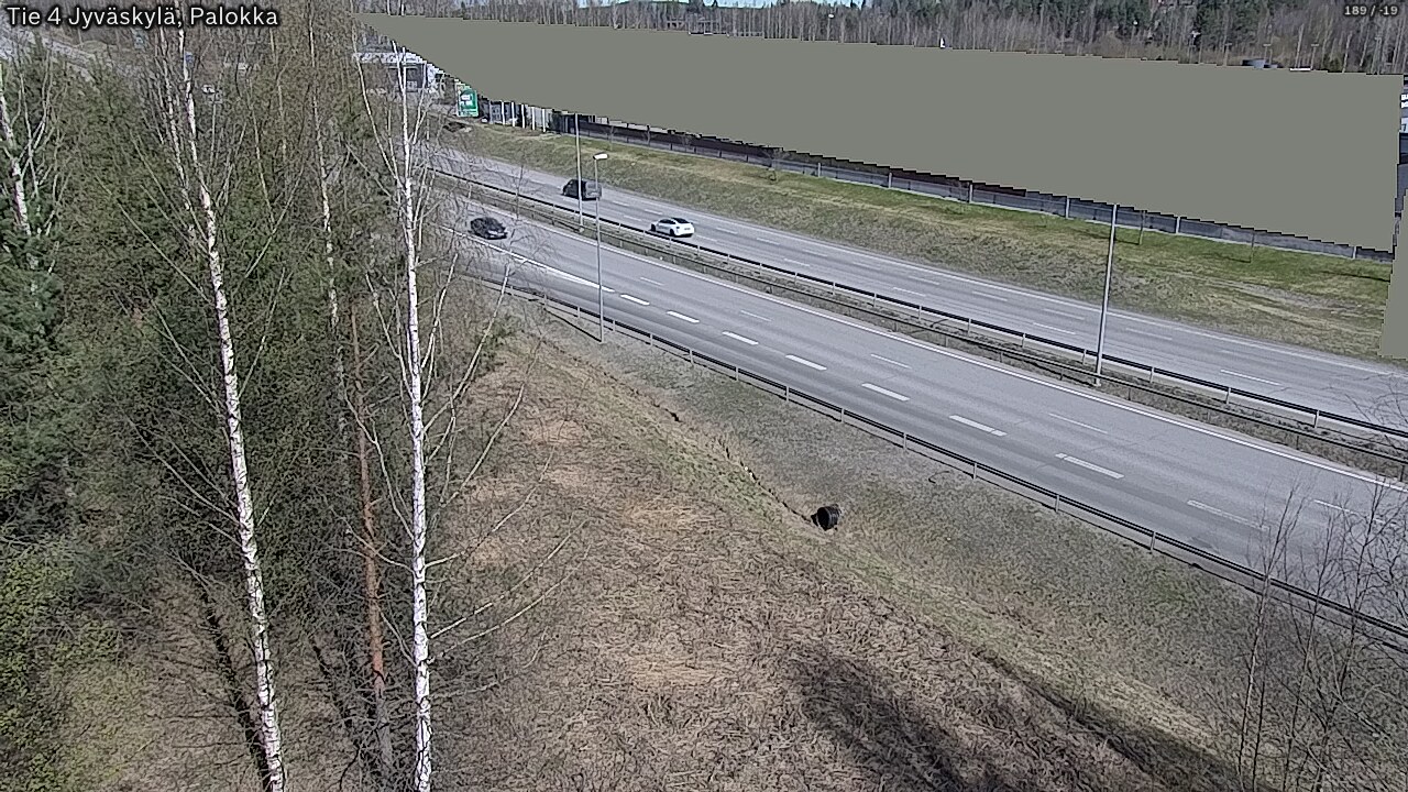 Weather Camera Image Väg 4 Jyväskylä, Palokka, Jyväskylä, Keski-Suomi