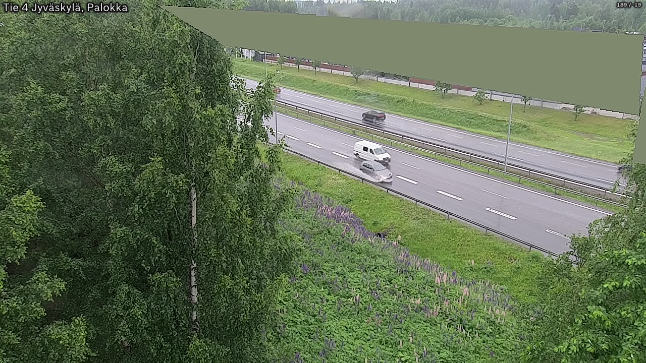 Weather Camera Image Väg 4 Jyväskylä, Palokka, Jyväskylä, Keski-Suomi