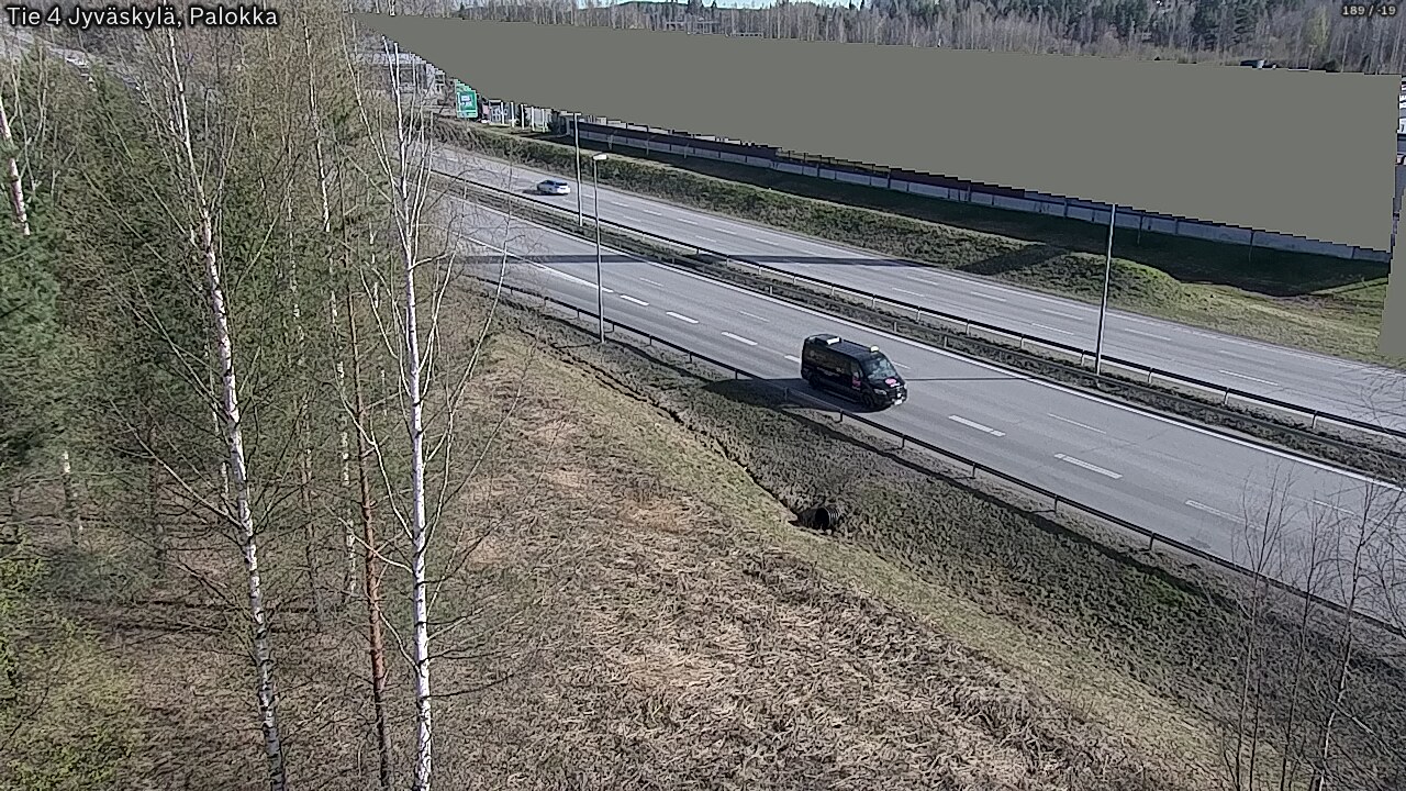 Weather Camera Image Väg 4 Jyväskylä, Palokka, Jyväskylä, Keski-Suomi