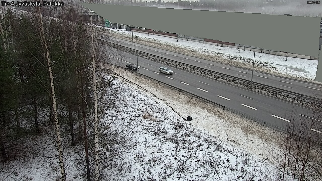 Weather Camera Image Väg 4 Jyväskylä, Palokka, Jyväskylä, Keski-Suomi